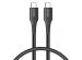 Accezz USB-C auf USB-C Kabel für das Samsung Galaxy S20 Plus - 0,2 m - Schwarz