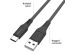 iMoshion USB-C auf USB-Kabel für das Samsung Galaxy A14 (5G) - Geflochtenes Gewebe - 1,5 m - Schwarz
