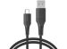 iMoshion USB-C auf USB-Kabel für das Samsung Galaxy A33 - Geflochtenes Gewebe - 1,5 m - Schwarz