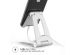 iMoshion Handyhalterung für den Schreibtisch für das OnePlus Nord 2 – Tablethalter für den Schreibtisch - Verstellbar - Aluminium - Silberfarben