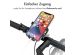Accezz Handyhalterung für das Fahrrad für das Samsung Galaxy S21 Ultra - Verstellbar - Universell - Aluminium - Schwarz