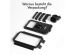 Accezz Handyhalterung Pro Fahrrad für das iPhone SE (2020) - universell - mit Gehäuse - schwarz