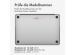 Selencia Glitzer Cover für das MacBook Air 13 Zoll (2022) / Air 13 Zoll (2024) M3 chip - A2681 / A3113 - Transparent