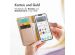 Accezz Wallet TPU Klapphülle für das Samsung Galaxy S22 - Gold