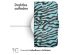 iMoshion ﻿Design Klapphülle für das Samsung Galaxy S23 - Black Blue Stripes
