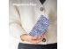 iMoshion ﻿Design Klapphülle für das Samsung Galaxy A52(s) (5G/4G) - White Blue Stripes
