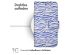 iMoshion ﻿Design Klapphülle für das Huawei P30 Lite - White Blue Stripes