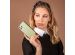 Selencia Tierra Clutch Klapphülle in Schlangenoptik mit herausnehmbarem Backcover für das Samsung Galaxy A33 - Grün