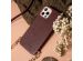Selencia Aina ﻿Hülle aus Schlangenleder mit Band für das Samsung Galaxy A53 - Dunkelrot