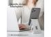 iMoshion Handyhalterung für den Schreibtisch für das Samsung Galaxy A14 (5G) – Tablethalter für den Schreibtisch - Verstellbar - Aluminium - Silberfarben