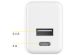 Accezz Wandladegerät für das iPhone SE (2022) - Ladegerät - USB-C- und USB-Anschluss - Power Delivery - 20 Watt - Weiß