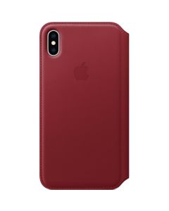Apple Leather Folio Book Case Rot für das iPhone Xs Max