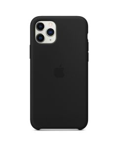 Apple Silikon-Case Schwarz für das iPhone 11 Pro Max