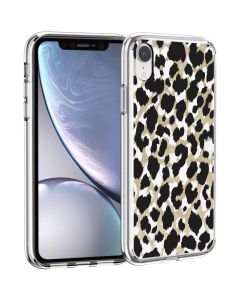 iMoshion Design Hülle iPhone Xr - Leopard - Gold / Schwarz
