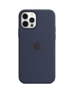 Apple Silikon-Case MagSafe iPhone 12 (Pro) - Deep Navy