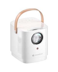 iMoshion ﻿Mini Projektor - Mini Beamer WiFi und Chromecast - 3400 Lumen - Weiß