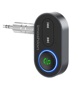 iMoshion ﻿Bluetooth-Empfänger Auto - Bluetooth 5.1-Empfänger - 3,5 mm Jack / AUX - Schwarz