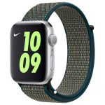 Apple Nike Sport Loop Band für Apple Watch Series 1-9 / SE / Ultra (2) - 42/44/45/49 mm - Hyper Crimson / Neptune Green