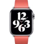 Apple Leather Band Modern Buckle für die Apple Watch Series 1-9 / SE - 38/40/41 mm - Größe L - Rosa