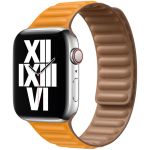 Apple Leather Link für die Apple Watch Series 1-9 / SE / Ultra (2) - 42/44/45/49 mm - Größe S/M - California Poppy