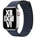 Apple ﻿Lederarmband M für das Apple Watch Series 1-9 / SE / Ultra (2) - 42/44/45/49 mm - Diver Blue