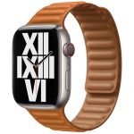 Apple Leather Link für die Apple Watch Series 1-9 / SE / Ultra (2) - 42/44/45/49 mm - Größe M/L - Golden Brown