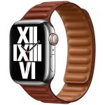 Apple Leather Link für die Apple Watch Series 1-9 / SE - 38/40/41 mm - Größe M/L - Umber