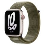 Apple Nike Sport Loop Band für das Apple Watch Series 1-9 / SE / Ultra (2) - 42/44/45/49 mm - Sequoia / Pure Platinum