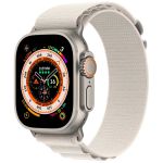 Apple Alpine Loop Band für die Apple Watch Series 1-9 / SE / Ultra (2) - 42/44/45/49 mm - Größe M - Starlight