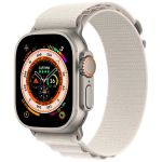 Apple Alpine Loop Band für die Apple Watch Series 1-9 / SE / Ultra (2) - 42/44/45/49 mm - Größe L - Starlight
