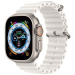 Apple Ocean Armband für die Apple Watch Series 1-9 / SE / Ultra (2) - 42/44/45/49 mm - Weiß