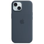 Apple Silikon-Case MagSafe für das iPhone 15 - Storm Blue