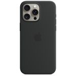 Apple Silikon-Case MagSafe für das iPhone 15 Pro Max - Black