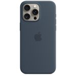 Apple Silikon-Case MagSafe für das iPhone 15 Pro Max - Storm Blue
