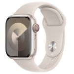 Apple Sport Band für die Apple Watch Series 1-9 / SE - 38/40/41 mm - Größe S/M - Starlight