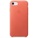 Apple Leder-Case Orange für das iPhone SE (2022 / 2020) / 8 / 7