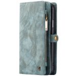 CaseMe Luxuriöse 2-in-1-Portemonnaie-Hülle Leder Grün für iPhone 11