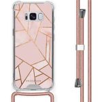 iMoshion Design Hülle mit Band für das Samsung Galaxy S8 - Pink Graphic