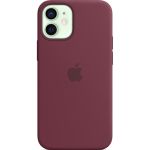 Apple Silikon-Case MagSafe iPhone 12 Mini - Plum