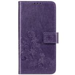 Kleeblumen Klapphülle Violett Samsung Galaxy A41