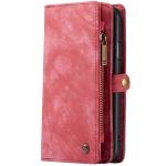 CaseMe Luxuriöse 2-in-1-Portemonnaie-Hülle Leder Rot iPhone 11 Pro
