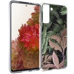 iMoshion Design Hülle Samsung Galaxy S21 - Dschungel - Grün / Rosa