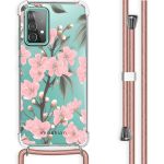 iMoshion Design Hülle mit Band Samsung Galaxy A52(s) (5G/4G) - Cherry Blossom
