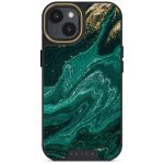 Burga Elite Gold Backcover für das iPhone 14 - Emerald Pool