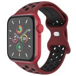 iMoshion Sportarmband⁺ für die Apple Watch Series 1-9 / SE - 38/40/41 mm - Größe M/L - Wine Red & Black