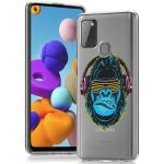 iMoshion Design Hülle für das Samsung Galaxy A21s - Monkey - Blau
