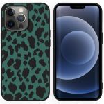 iMoshion Design Hülle für das iPhone 13 Pro - Leopard - Schwarz / Grün