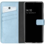 Selencia Echtleder Klapphülle für das Samsung Galaxy A32 (4G) - Hellblau