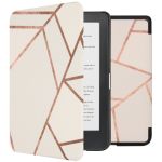 iMoshion Design Slim Hard Case Sleepcover für das Kobo Clara HD - White Graphic