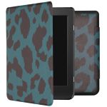 iMoshion Design Slim Hard Case Sleepcover für das Kobo Nia - Green Leopard